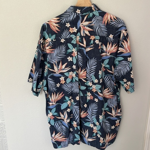 Cooke Street Honolulu Hawaiian Button Down Short Sleeve Shirt XL Cotton - Picture 3 of 9